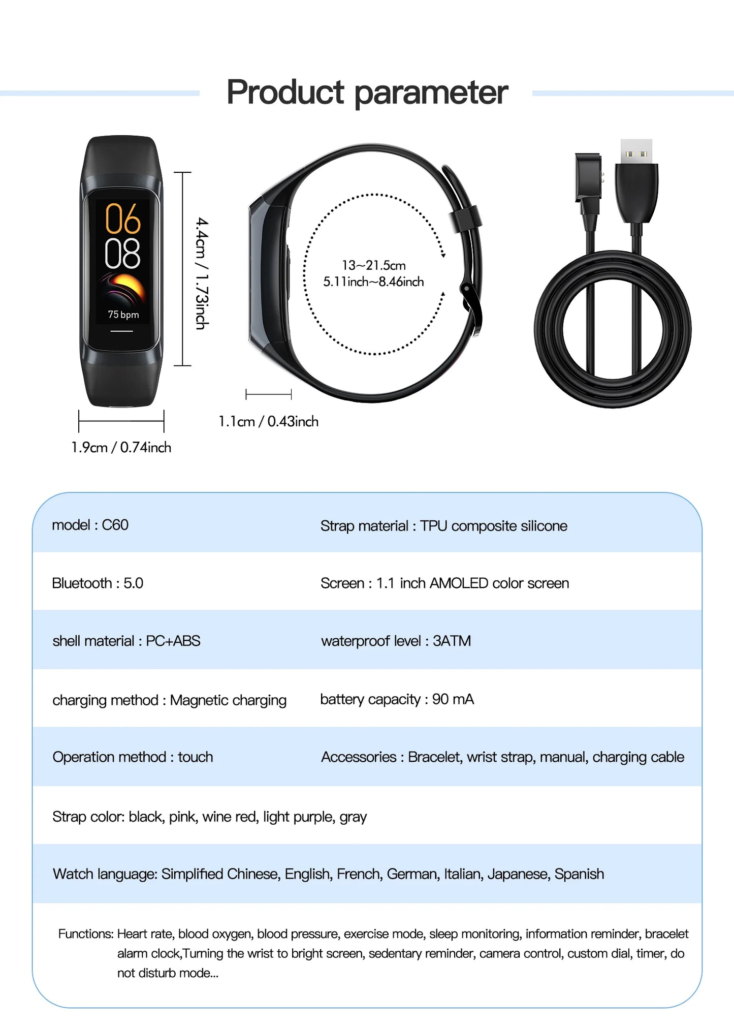 Amoled Smart Watch